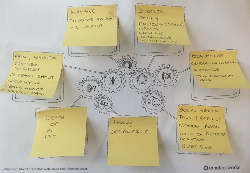 The outcome from a Group Activity Task using the Component Model Dialogue tool