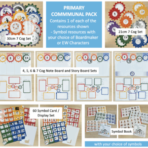Primary Communal Resource Pack with Boardmaker (PCS) Symbols