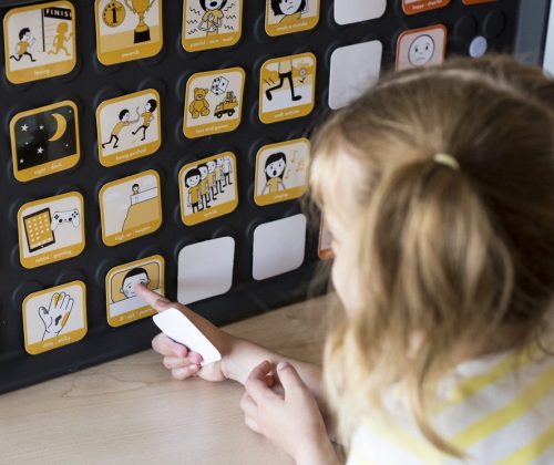 symbol board child looking triggers