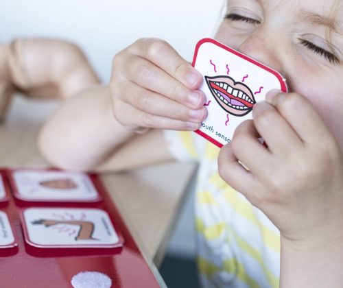 symbol mouth to grinning child