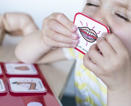 symbol mouth to grinning child